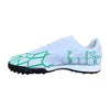 נעלי קט רגל לבנים עם שרוכים Diadora HARRISON TF D6536059 בצבע שחור ירוק לבן דיאדורה נעלי כדורגל בוגרים נוער נעלים לילדים