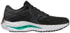 נעלי ריצה מיזונו לגברים מיזונו וויב אינספייר נעל מתקנת תומכות נעלי ספורט רחבות Mizuno WAVE INSPIRE 19 2E צבע שחור מטאלי מידות(41-47)