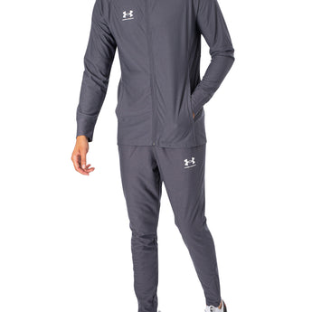 חליפת ספורט אנדר ארמור גברים מכנס טרנינג ועליונית ז'קט סווטשירט צבע אפור פוטר Under Armour M´S CHALLENGER TRACKSUIT