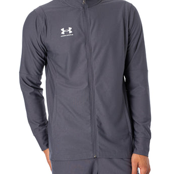 חליפת ספורט אנדר ארמור גברים מכנס טרנינג ועליונית ז'קט סווטשירט צבע אפור פוטר Under Armour M´S CHALLENGER TRACKSUIT
