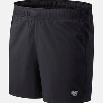 מכנס ריצה קצר לגבר שורט 5 אינץ' צבע שחור ניו באלאנס  New Balance Core Run 5