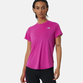 חולצת ספורט לנשים שרוול קצר חולצת ריצה ניו באלאנס New Balance Accelerate