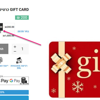 בוחרים את סכום הנע בין 200 ל 1000