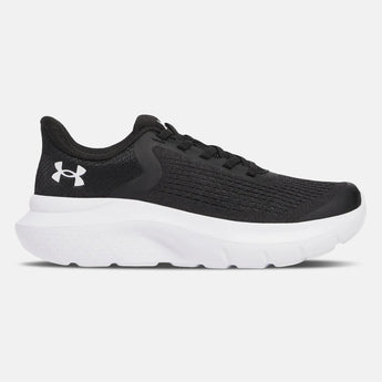 Under Armour BPS Charged Rogue 5 נעל ספורט לילדים עם שרוכים אלסטיים צבע שחור לבן