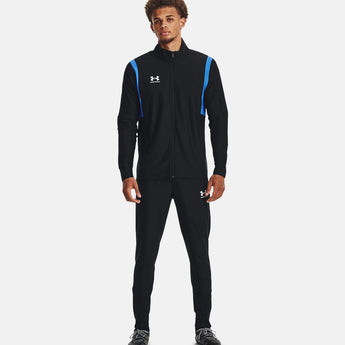 חליפת ספורט אנדר ארמור גברים מכנס טרנינג ועליונית ז'קט סווטשירט צבע שחור כחול פוטר Under Armour M´S CHALLENGER TRACKSUIT