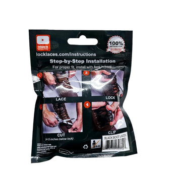 שרוכים אלסטיים Lock Laces שרוכים מיוחדים לנעליים ללא צורך בקשירה שרוכים מגומי צבע שחור