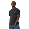 חולצות ספורט לגברים שרוול קצר צבע שחור חולצת ריצה ניו באלאנס New Balance Core Run