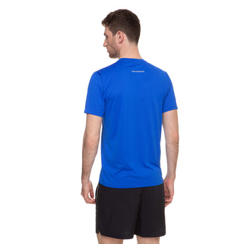 חולצת ספורט לגברים שרוול קצר צבע כחול (מידות M-2XL) חולצת ריצה ניו באלאנס New Balance Accelerate
