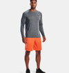חולצת ספורט גברים אנדר ארמור שרוול ארוך צבע אפור מידות Under Armour UA Tech