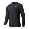 חולצת ריצה ארוכה לגברים שרוול ארוך צבע שחור (מידות S-2XL) חולצת ספורט ניו באלאנס New Balance Core Run