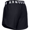 Under Armour Play Up 5in Shorts מכנס ספורט נשים אנדר ארמור הליכה חדר כושר ריצה נשים צבע שחור אנדר ארמור מנדפת זיעה