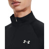 חולצת ספורט מנדף זיעה שרוול ארוך ריצה עם 1/2 רוכסן צבע שחור (מידות XS-LG) אימון נשים אנדר ארמור Under Armour Tech Solid ½ Zip