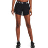 Under Armour Play Up 5in Shorts מכנס ספורט נשים אנדר ארמור הליכה חדר כושר ריצה נשים צבע שחור (מידות XS-L) אנדר ארמור מנדפת זיעה
