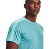 Under Armour Men's Speed Stride חולצת אימון ספורט חדר כושר ריצה קצרה גברים בצבע טורקיז ספורט