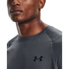Under Armour Men's RAID 2.0 SS חולצת אימון ספורט חדר כושר ריצה קצרה גברים בצבע אפור ספורט